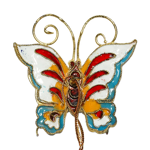 Schmetterling, Deko, Cloisonne Emaille, 0413 - zum Schließen ins Bild klicken